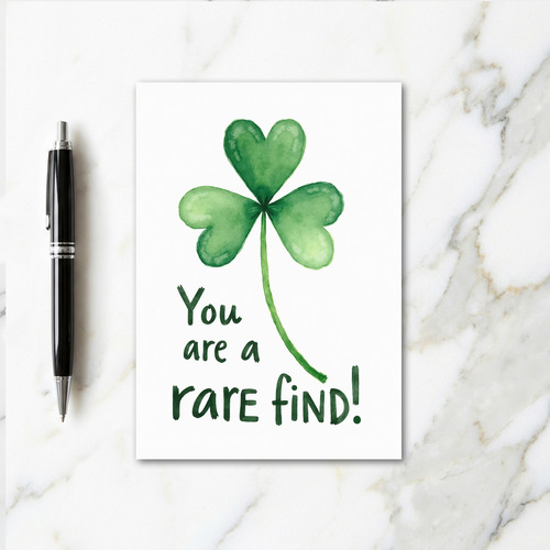 Rare Find Shamrock Green Art Card