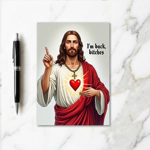 Rebel Icon Funny Message Card