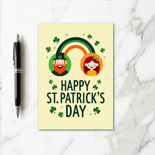 Red And Gold Happy Day Card