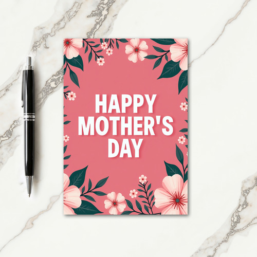 Red And Green Mothers Day Card