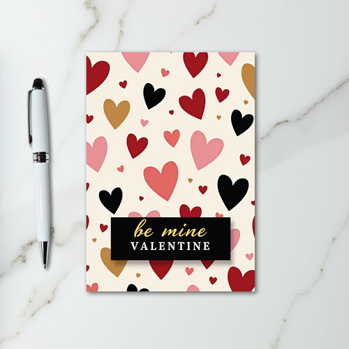 Red Be Mine Valentine Heart Card