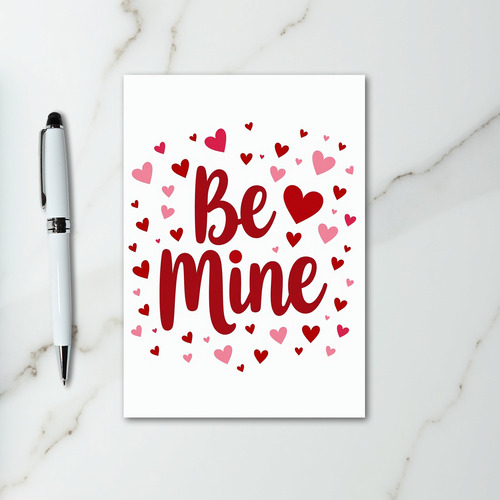 Red Be Mine Valentines Card