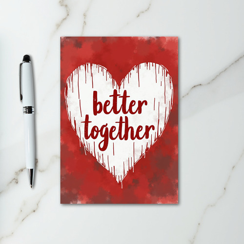 Red Better Together Heart Card