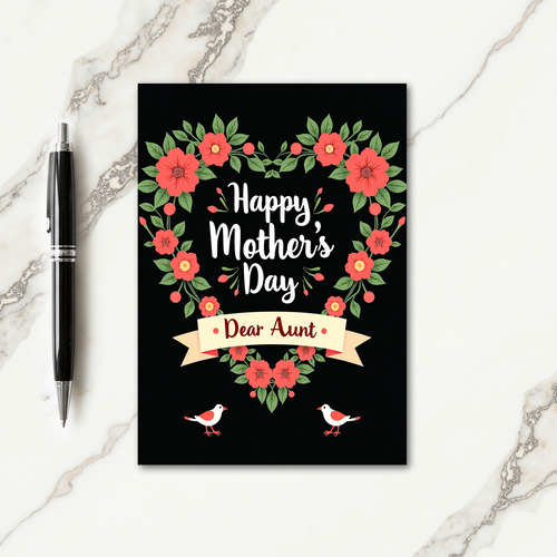 Red Bird Mothers Day Card
