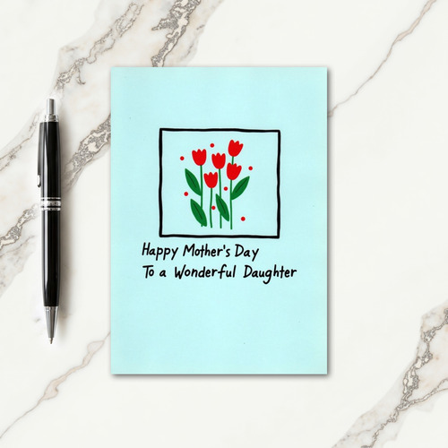 Red Blooms Mother Card