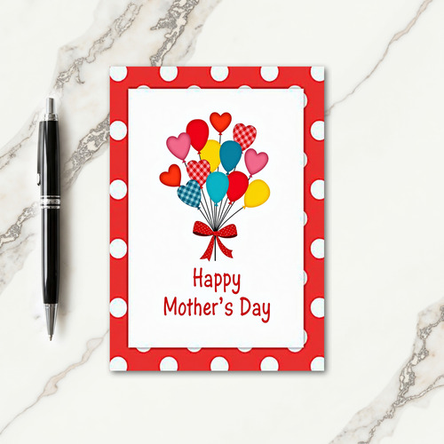 Red Bow Mothers Day Card