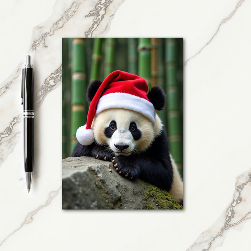 Red Cap Creature Christmas Card