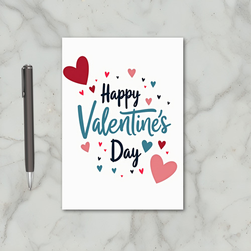 Red Cute Valentines Day Card