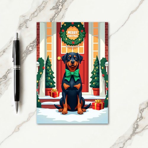 Red Door Christmas Card thumbnail