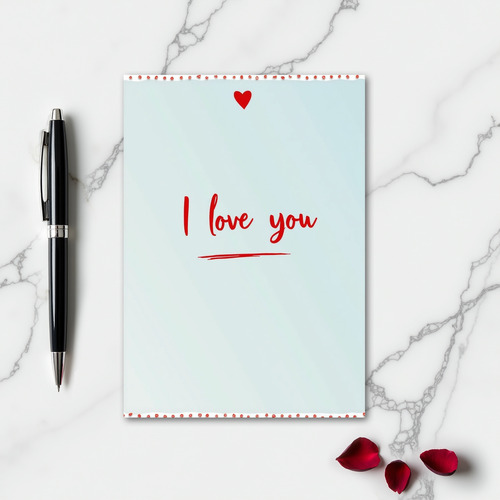 Red Dots Love You Card