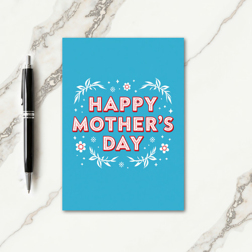 Red Dots Mothers Day Card