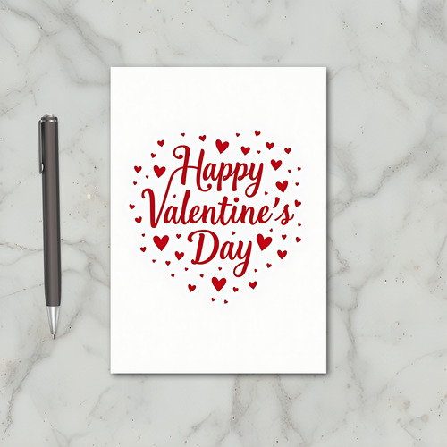 Red Elegant Valentines Day Card