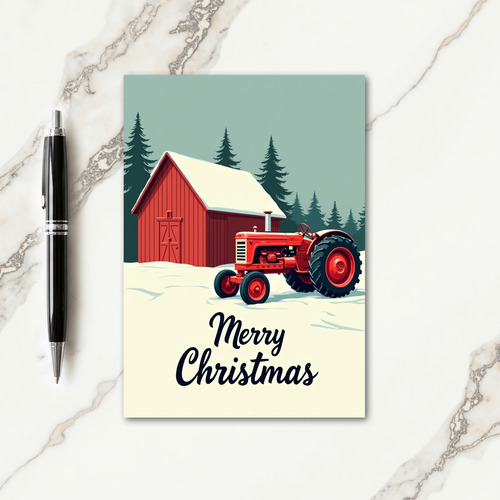 Red Farm Christmas Card thumbnail