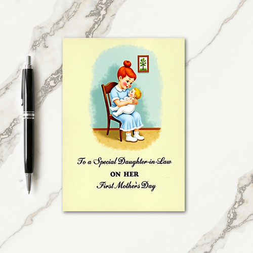 Red Hair Mother Love Card
