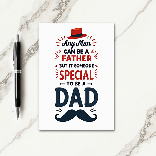 Red Hat Fathers Day Card