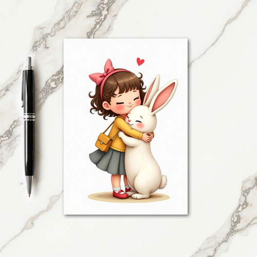 Red Heart Love Simple Scene Card