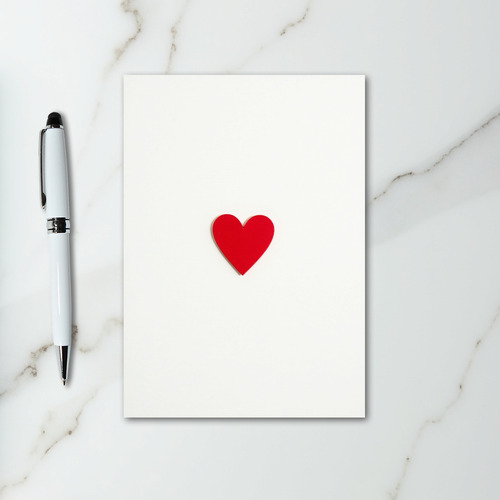 Red Heart Matte Love Card