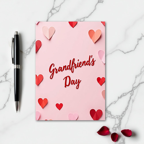 Red Hearts Grandfriend Day Card