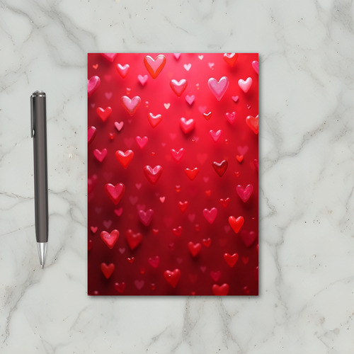 Red Hearts Valentines Card