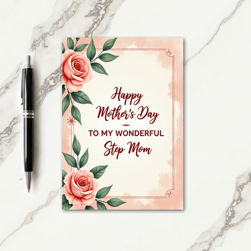 Red Hue Mothers Love Card