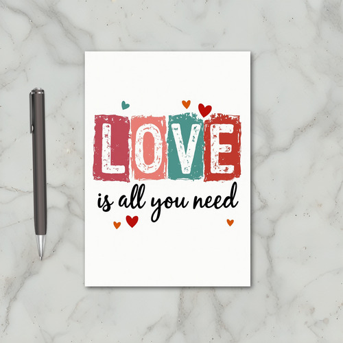 Red Love All You Need Card