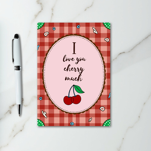 Red Love Cherry Pun Card