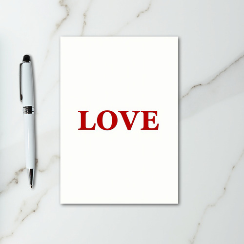 Red Love Greeting Card