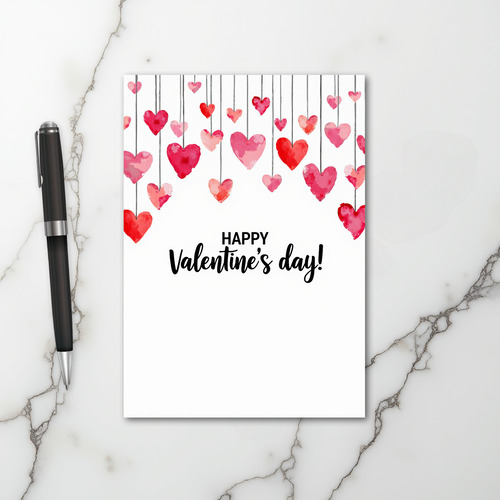 Red Love Valentines Day Card