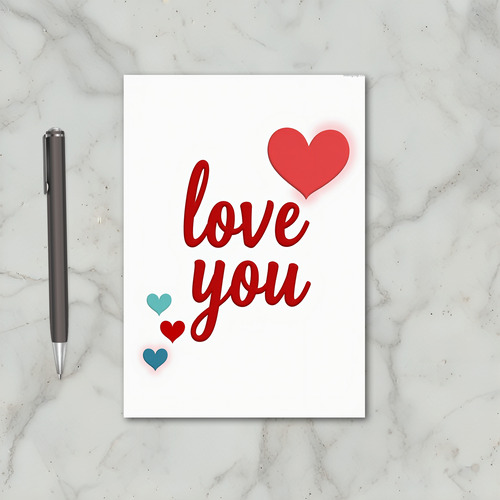 Red Love You 3D Script Card