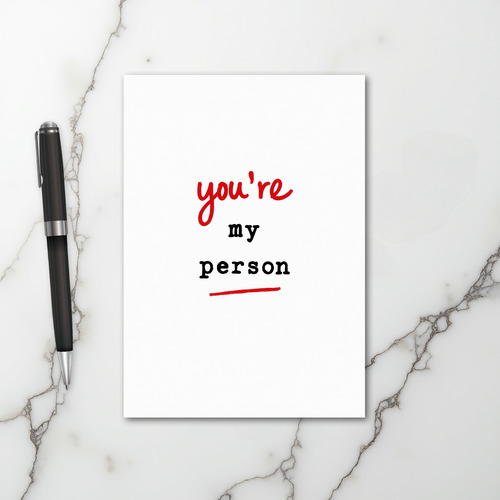 Red My Person Soulmate Card