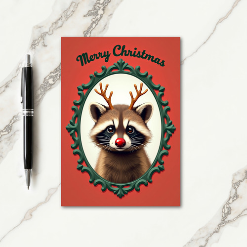 Red Nose Creature Holiday Card