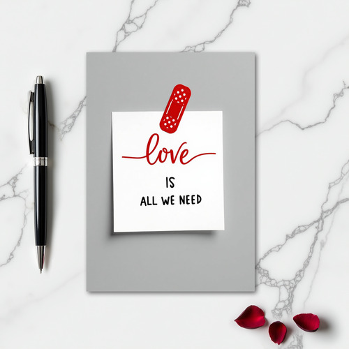 Red Polka Dots Love Note Card