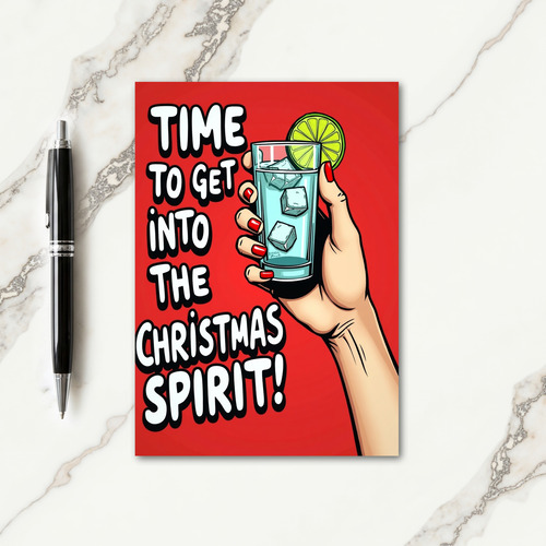 Red Pop Christmas Card