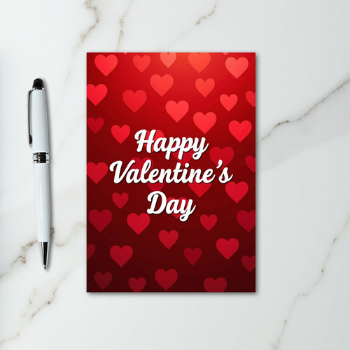 Red Romantic Graphic Valentines Day Card