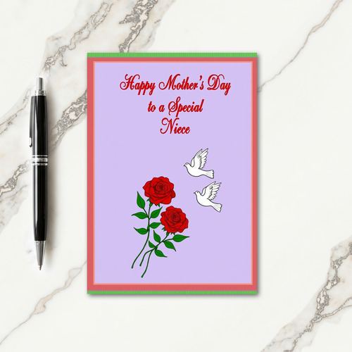 Red Roses Mothers Day Love Card