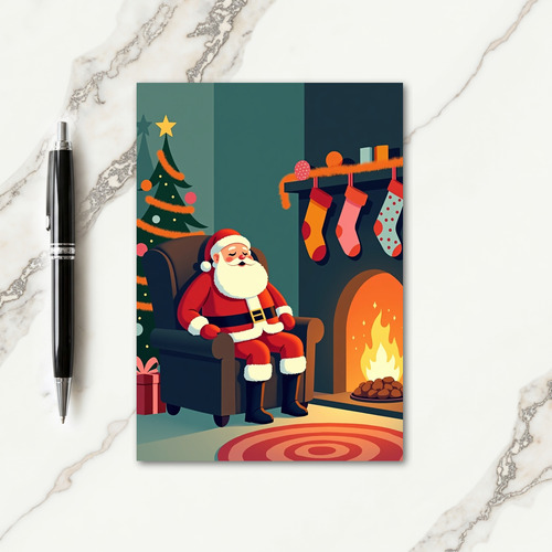 Red Suit Repose Card