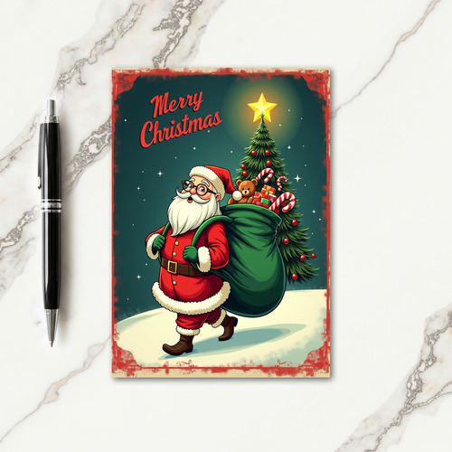 Red Suited Giver Card