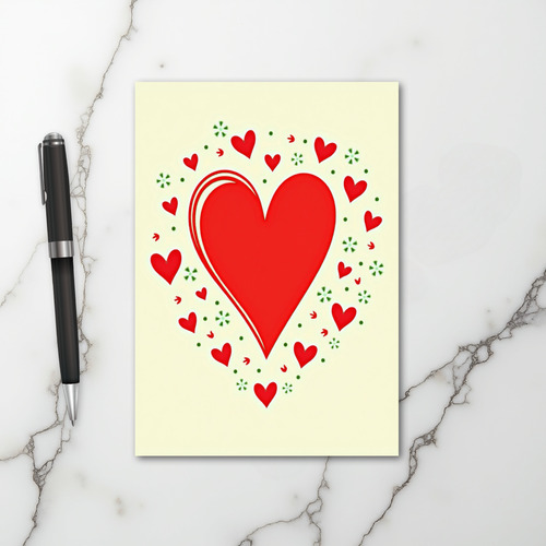 Red Valentine Day Card