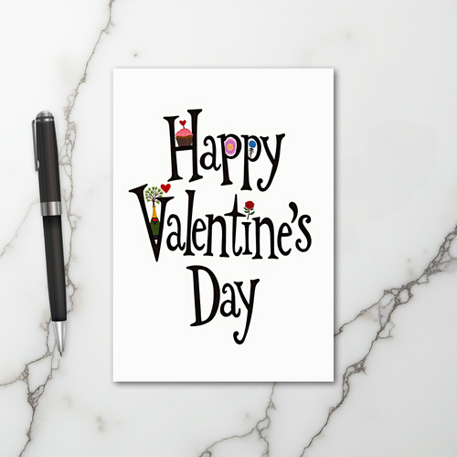 Red Valentines Day Card