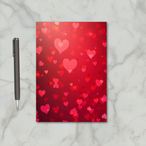 Red Valentines Hearts Card