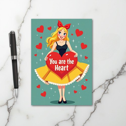 Red You Are My Heart Card