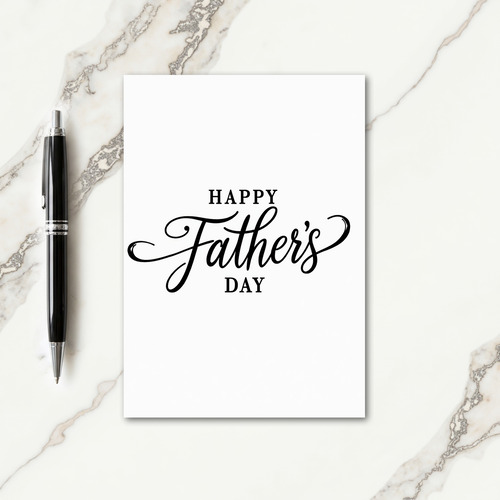 Refined Fathers Day Text Card
