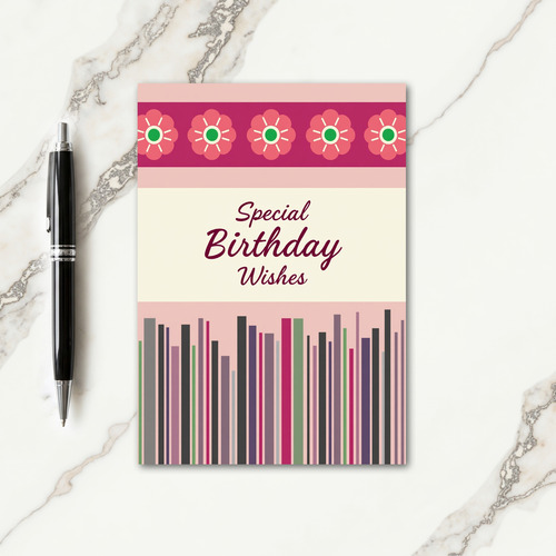 Refined Floral Celebration Card