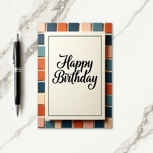 Refined Mosaic Birthday Card