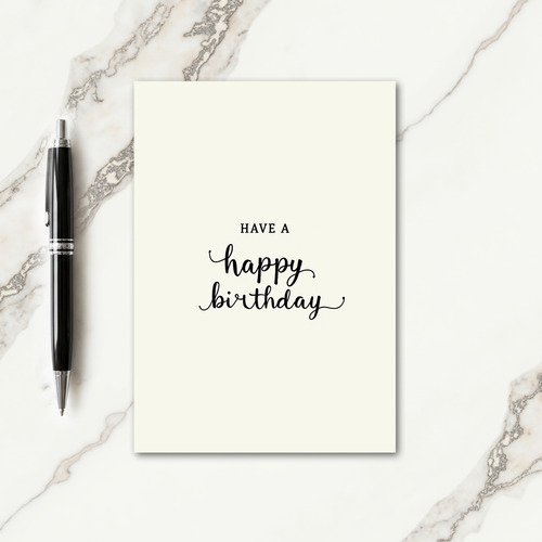 Refined Typography Card