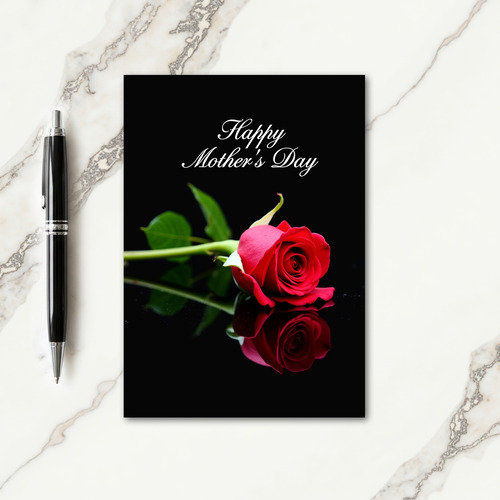 Reflected Rose Mothers Day Card