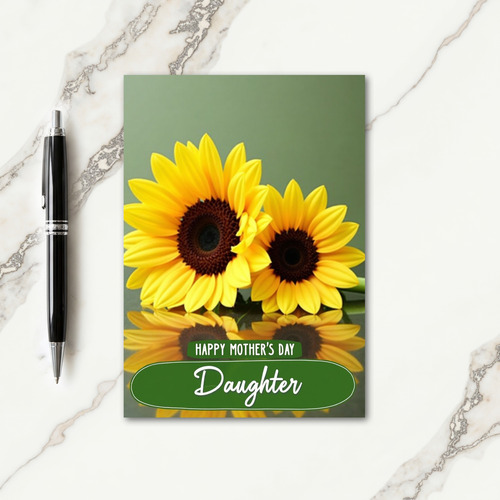 Reflective Flower Mothers Day Card