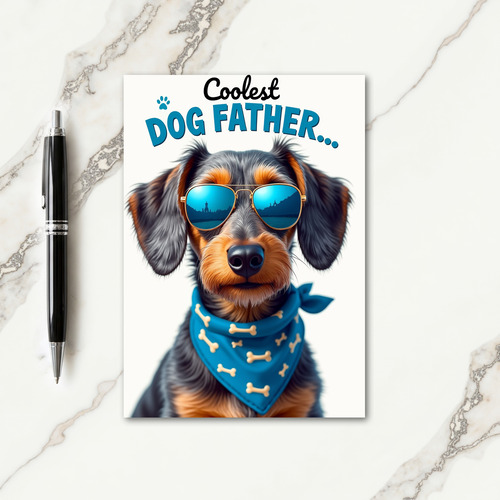 Reflective Lens Fathers Day Card