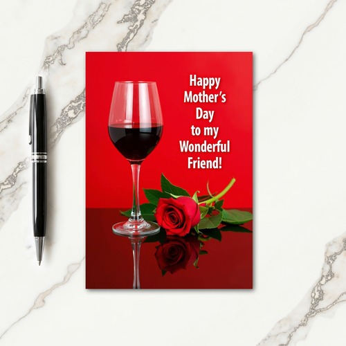 Reflective Ruby Mothers Day Card