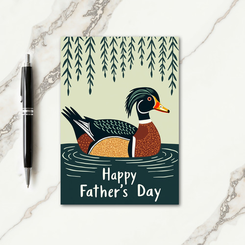 Regal Bird Fathers Day Card